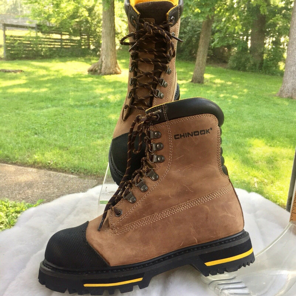 chinook steel toe work boots